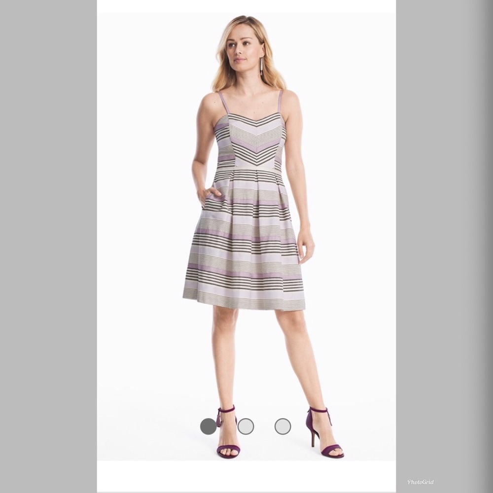 White House Black Market Fit & Flare Spring Dress